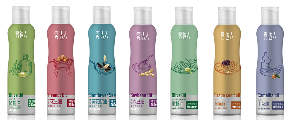 噴霧油品牌全案策劃，食用油品牌策劃包裝 - 上海美御