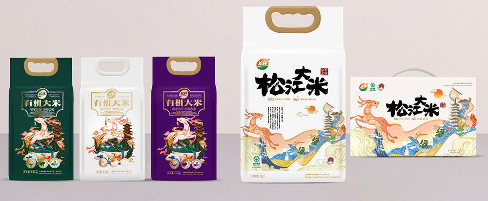 松林大米品牌策劃包裝，大米品牌設(shè)計(jì) - 上海美御