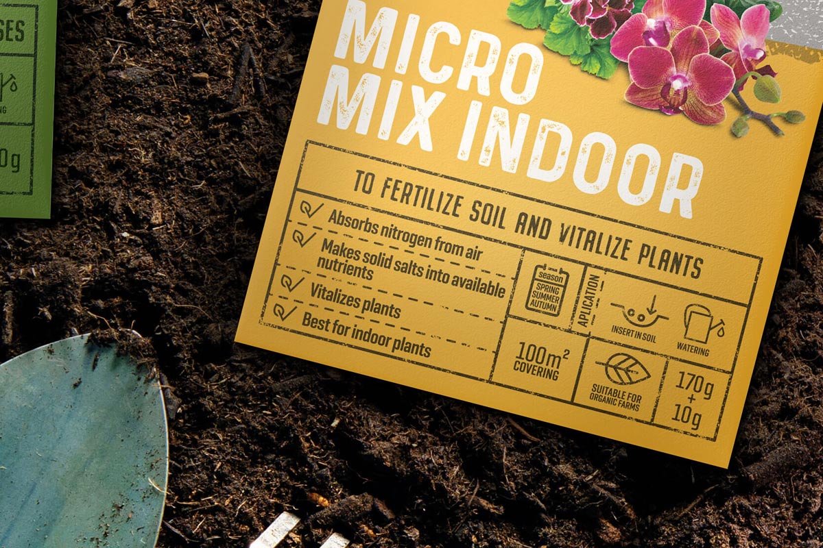 家庭園藝有機肥包裝設計