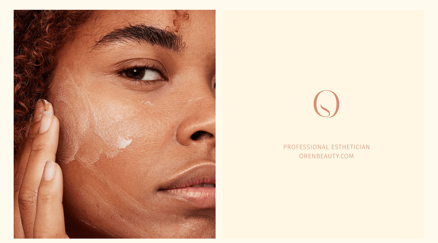 一套非常簡約的化妝品品牌設計